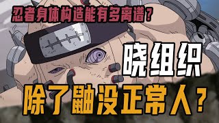 忍者身體能有多離譜，曉組織除了鼬沒正常人？誌乃無視體檢