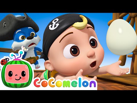 Humpty Dumpty Pirate Ship | NEW 🥚 CoComelon Animal Time | Animals for Kids