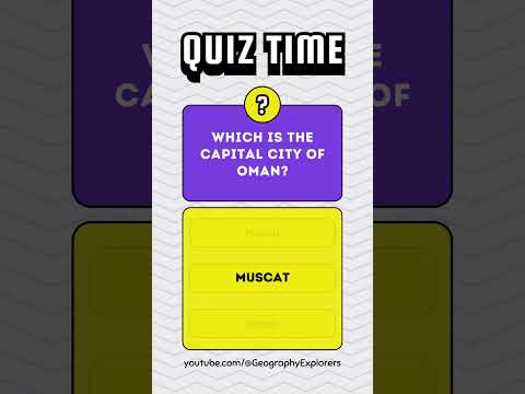 Wich is the capital city of Oman ? #shorts #countries #geography  #city #viral #explore  #oman