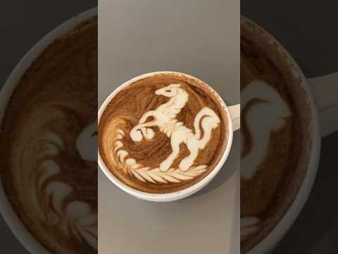 Perfect latte art 2024 #shorts #shortfeed #latte