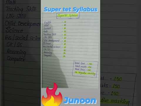 Super tet Syllabus #supertet2022🎯 #supertetvacancy2022#Shivaysisodiya