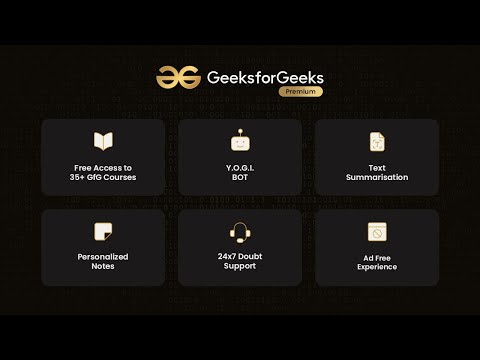 GeeksforGeeks Premium | Explore All Features | Choose your Plan starting from INR 749