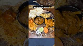 Unlimited Non Veg Thali || Delhi Street Food || Best Chicken Thali #shorts #foodvideo