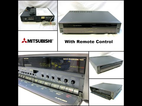 Vintage Mitsubishi HS-M55 Stereo VHS VCR Video Cassette Recorder Player