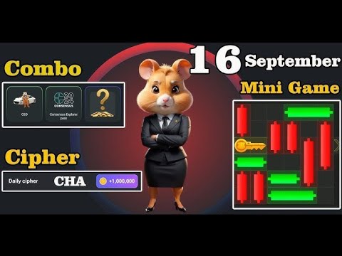 Hamster kombat daily mini game || Hamster kombat daily combo card || Hamster kombat list now 💝