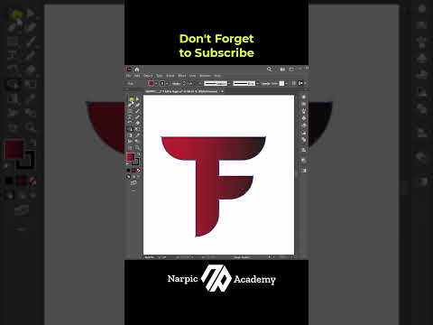 Adobe Illustrator - Design F+T Letter Logo with Rectangle