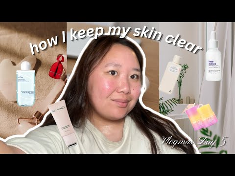 How I keep my Skin CLEAR, cleaning day, overnight curls | Vlogmas Day 5