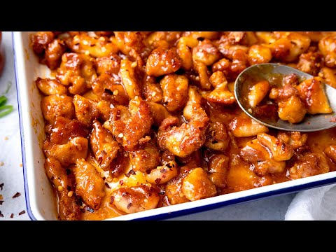 Easy baked version of one of my most popular recipes | Baked Honey Garlic chicken