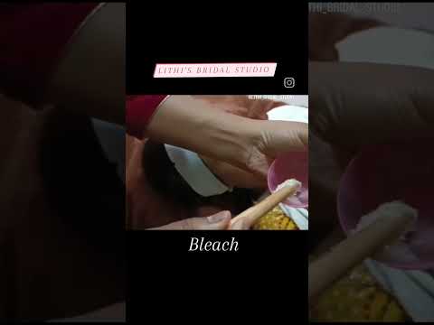 Face bleach at parlour #shorts #youtubeshorts