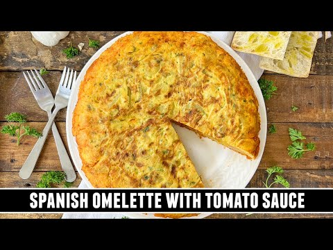 Spanish Omelette with Tomato Sauce | BRUTALLY Delicious Recipe