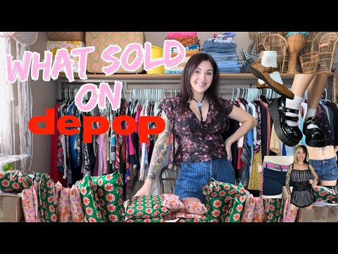 WHATS SELLING ON DEPOP • ONE DAY OF SALES • TIPS & TRICKS ON SHIPPING #depop