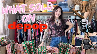 WHATS SELLING ON DEPOP • ONE DAY OF SALES • TIPS & TRICKS ON SHIPPING #depop