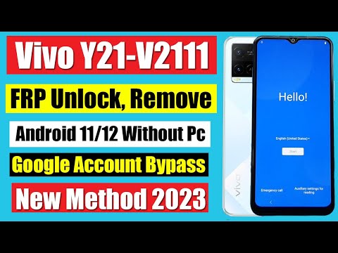 Vivo Y20 Frp Bypass Android 12/11 | Vivo Y21 Frp Unlock New Update