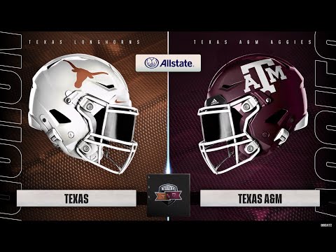 COLLEGE FOOTBALL TEXAS LONGHORNS VS. TEXAS A&M AGGIES FULL GAME!