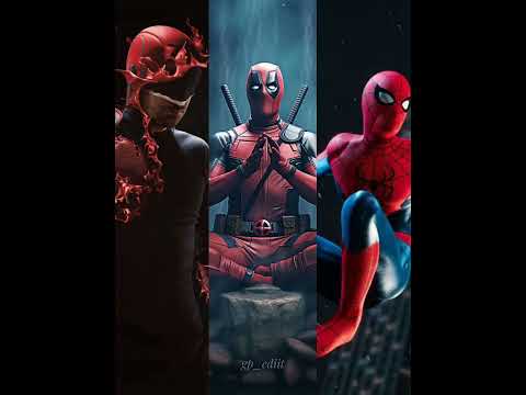 who is best 😈 #deadpool #deardevil #spiderman