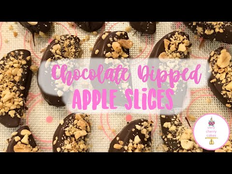 Chocolate Dipped Apple Slices