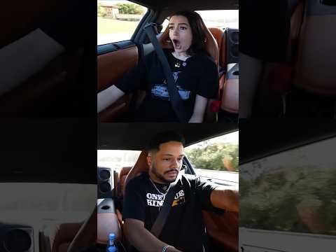 Nora's reaction to the GTR speed! 🤣