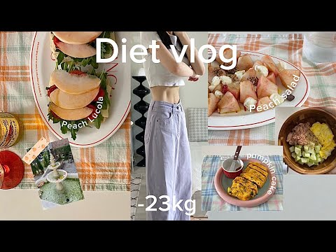 subtitle)-23kg weight loss | diet vlog. Diet recipe and workout. am6:00 productive vlog