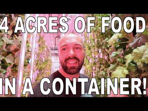 4 Acres of Local Food Production in a Container Using Vertical Farming  & Permaculture Design