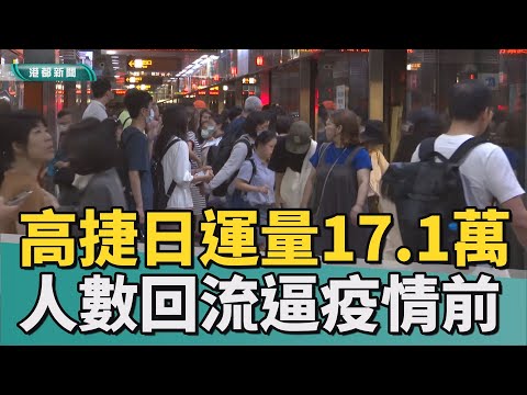 捷運人次|觀光大型活動助攻 高捷運量直逼疫情前