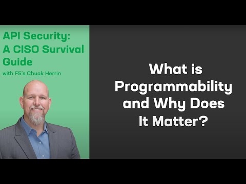 What is Programmability and Why Does it Matter?