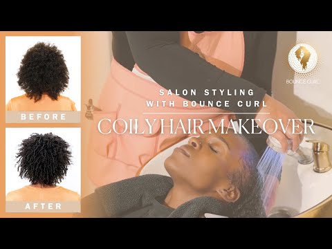 ✨ Salon Tutorial: Coily Hair Makeover with Bounce Curl Stylist Melanie Cash ✨