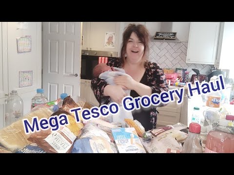 Huge Tesco Grocery Haul / Family of 14 / Big re stock!