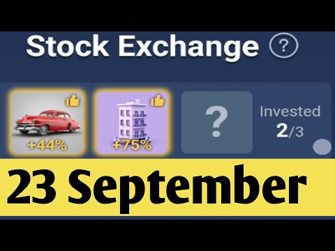 x empire investment fund 23 september | today combo | stock exchange