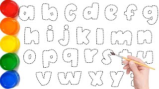 ABC for Kids // How to Draw & Paint Alphabet ABC for Children // Coloring Page #kids