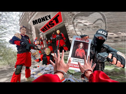 PARKOUR VS MONEY HEIST:Money Heist breaks into police base to rescue bad guy & Steal Gold | Epic POV