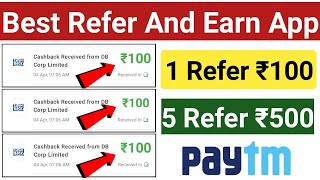 1 Refer ₹100 || 5 Refer ₹500 || Refer And Earn Money App Today || Refer And Earn Money Instant Cash