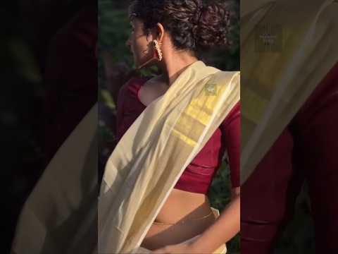 ANUPAMA NAVEL SHOW SAREE 🤤😋|#onamseries #shorts #anupama #anupamaparameswaran #navel #onamvideos