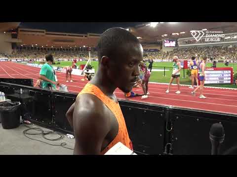 LETSILE TEBOGO wins 200M 19.87 | Monaco Diamond League