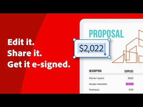 How to Edit PDFs and Get Them E-signed Fast | Adobe Acrobat
