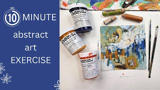 Unlock Your Creativity: Quick 10-Minute Exercise | Mixed Media | Acrylic Painting | Abstract Art