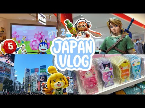 LET'S VISIT THE NINTENDO STORE TOKYO! ACNH, Vintage Toy Thrifting, Sanrio | Japan Vlogs Pt. 2 ♡