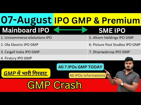 All IPO 07 GMP Today | Unicommerce eSolutions IPO GMP | Ola IPO Apply or Not?? | Afcom holdings ipo