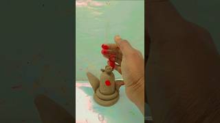 🔱Shivling making with clay #harharmahadev 🙏#short