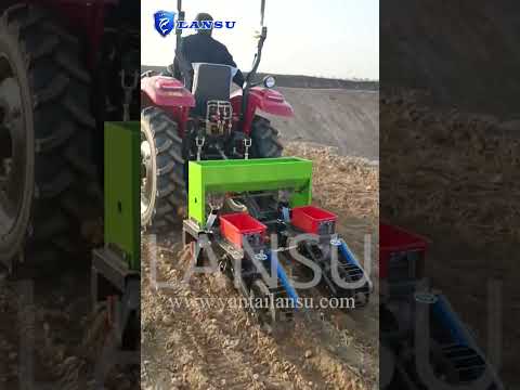 Tractor corn sowing and fertilizing machine