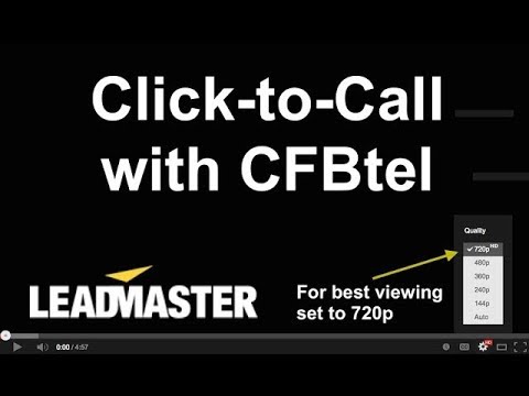 Click to Call With CFBtel