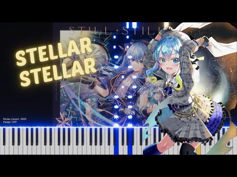 「Stellar Stellar」Hoshimachi Suisei - Piano Cover Synthesia Tutorial - 星街すいせい【ホロライブピアノ・ソロ】