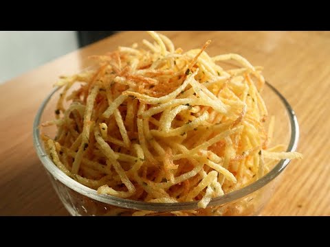 Just Grated Potato Crispy Crunchy Shoestring Potatoes Crispy French Fries Recipes