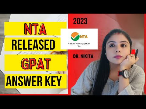 How to check GPAT 2023 Answer Key, NTA GPAT answer key 2023 | GPAT 2023 Answer Key