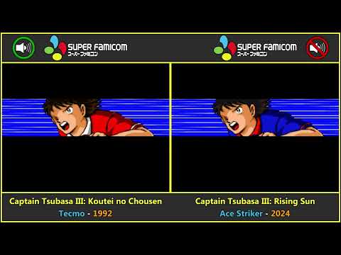 [SFC] Intro of Captain Tsubasa III: Kotei no Chosen vs. Rising Sun (Hack) ᴴᴰ