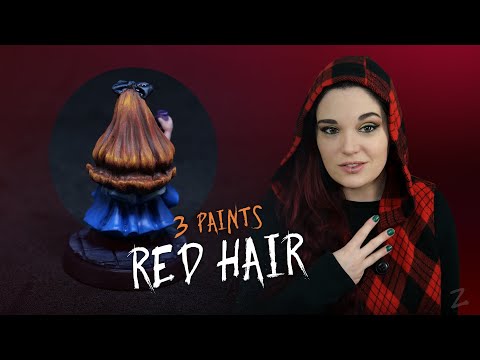 Painting Red Hair using 3 paints