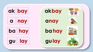 Pagsasanay sa Pagbasa || Mga salitang nagtatapos sa "ay" "aw" at "oy" | Diptonggo || Filipino Grade1