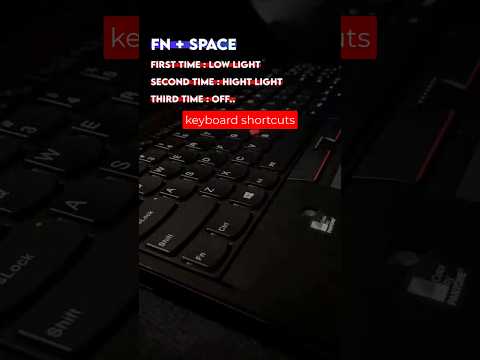 back light keyboard #keyboard #shortcuts tricks #computer #windows keyboard #tricks