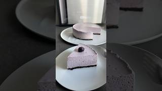 冷やすだけで作れるブルーベリーレアチーズケーキ作った結果ww #shorts