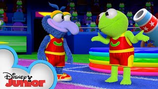 Teammates Gonzo and Kermit | Muppet Babies | @disneyjr