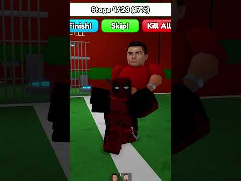 DEADPOOL BYE BYE escape RONALDO'S PRISON RUN #roblox #shorts